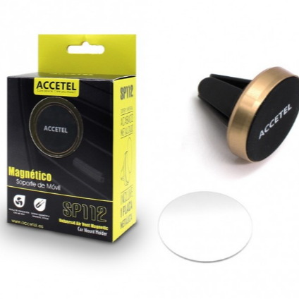 Soporte Universal Salida de Aire Magnetico - Dorado