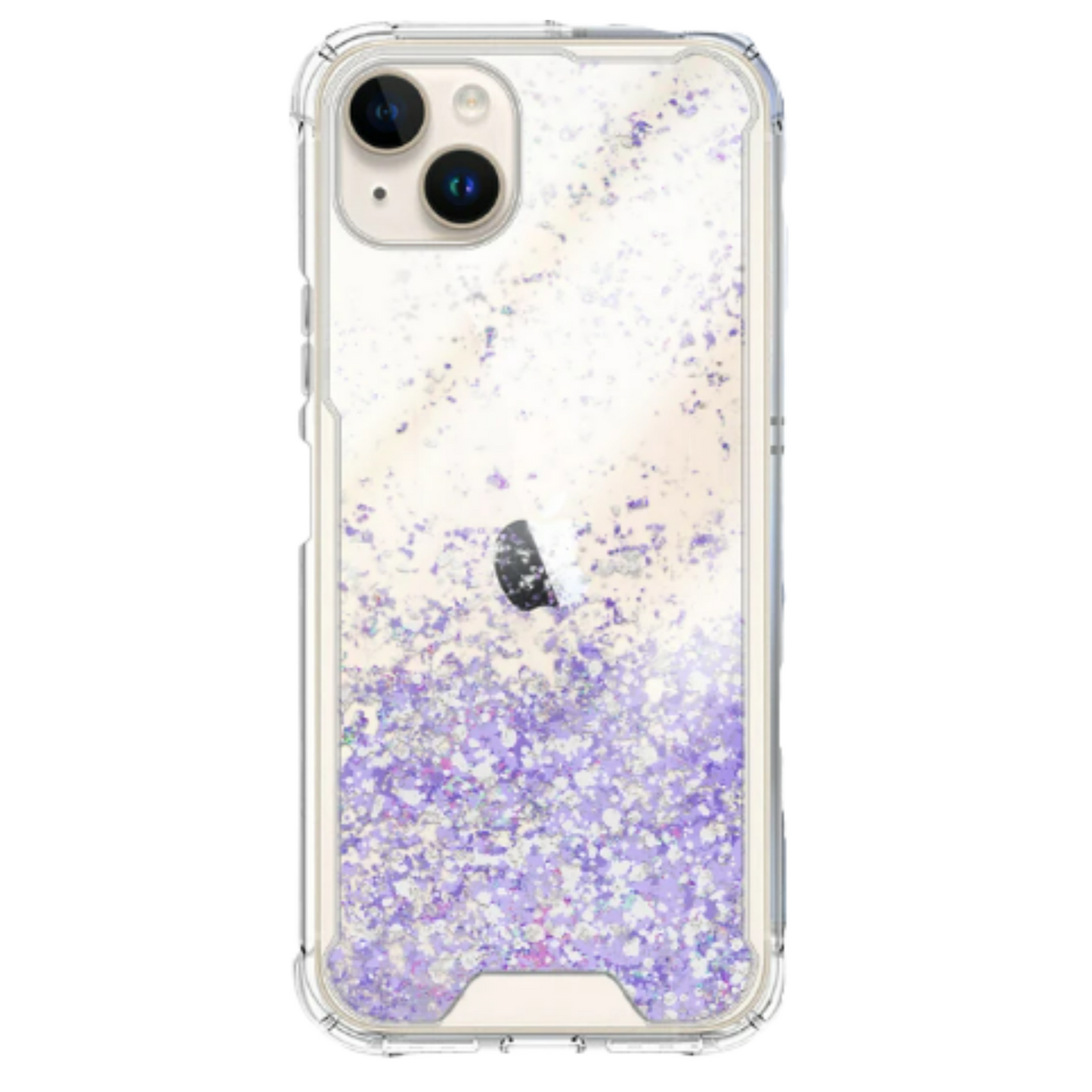 Funda Gel transparente purpurina | Apple