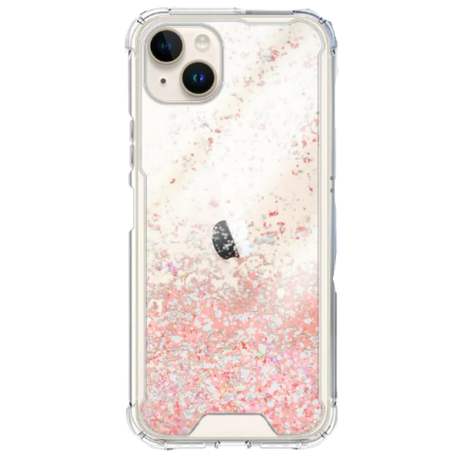 Funda Gel transparente purpurina | Apple