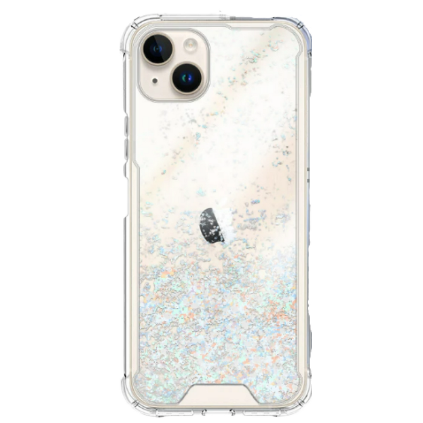 Funda Gel transparente purpurina | Apple
