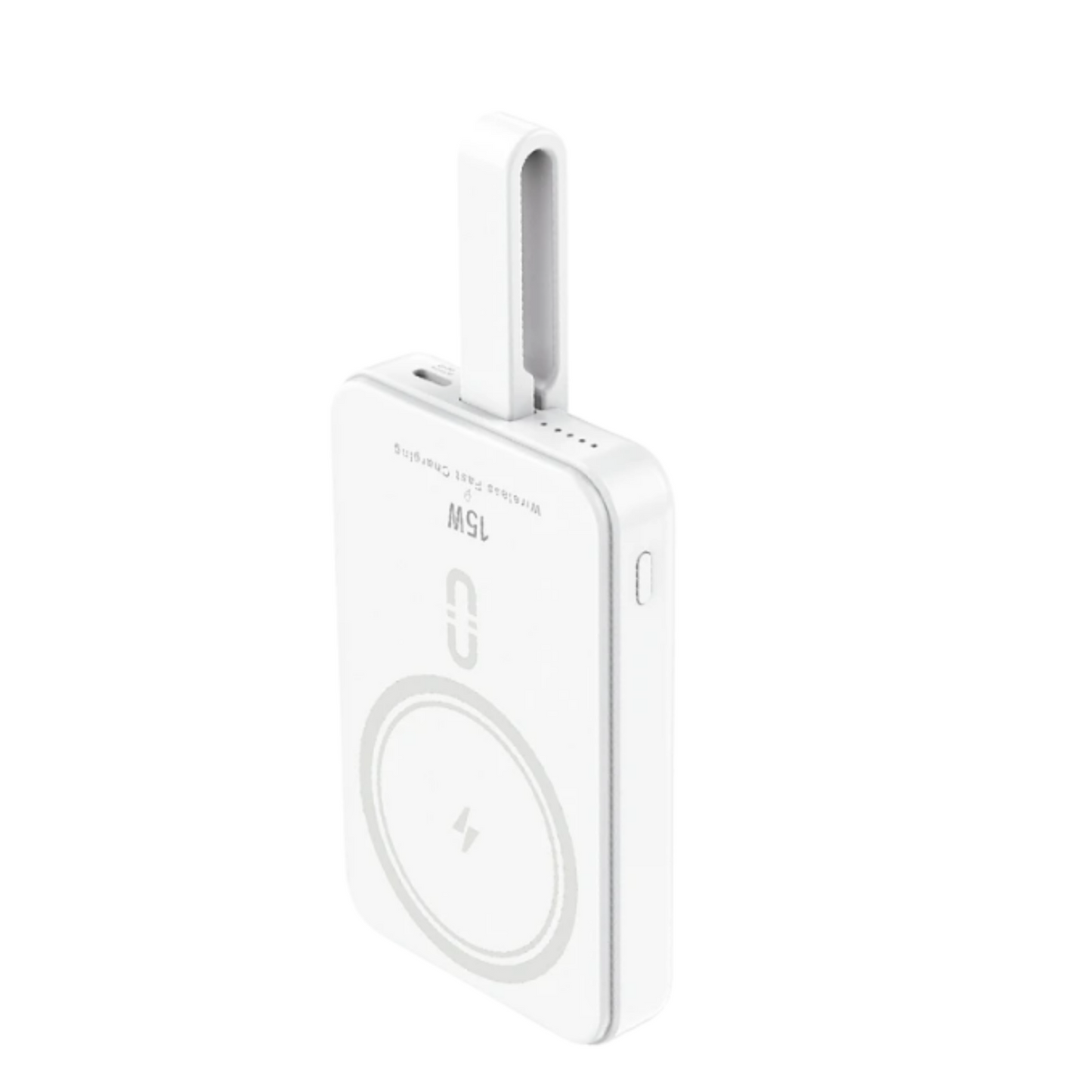 Power Bank Inalámbrico 10000mHa Cable Lightning Blanco