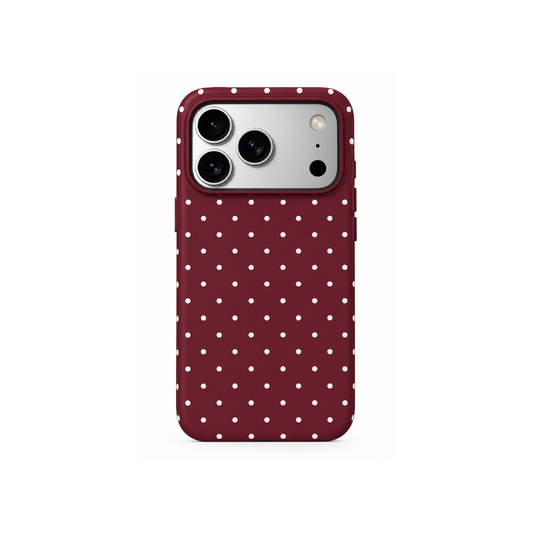 Funda Polka Dots Burgundy 🍒