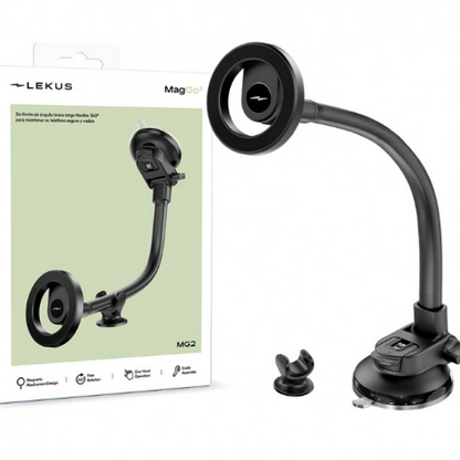 MagGo2 Soporte Magnético Brazo Largo con fijación de Ventosa