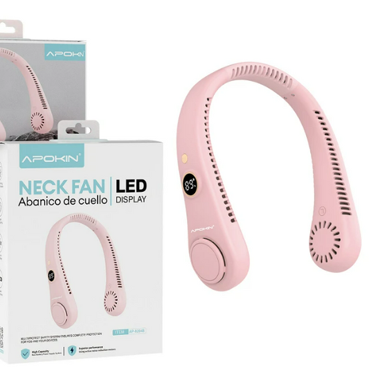Ventilador de Cuello con Pantalla LED - Comodidad y Frescura en Movimiento
