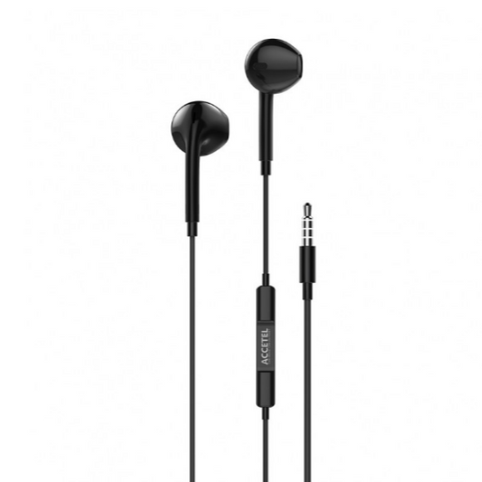 Auricular con Micrófono y Botón Multifunción - Negro