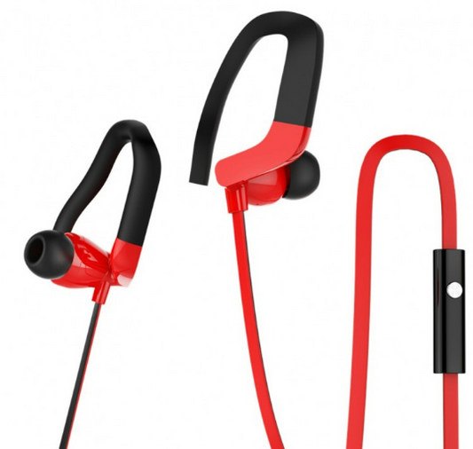 Auricular con Micrófono y Botón Multifunción - Sport Rojo