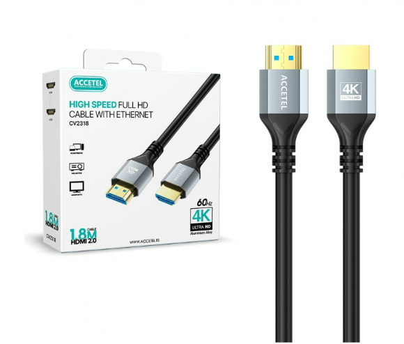 Cable HDMI - HDMI 2.0 4K/60Hz Aluminio