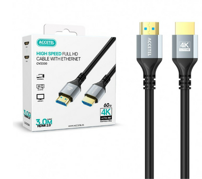 Cable HDMI - HDMI 2.0 4K/60Hz Aluminio