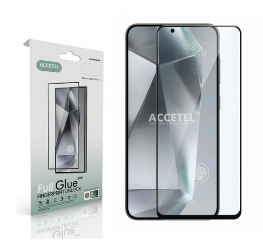 Cristal 2D Full Glue -  Desbloqueo Huella