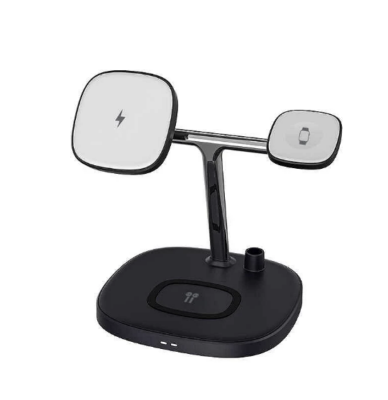 Base de Carga Inalambrica 4 en 1 Negra