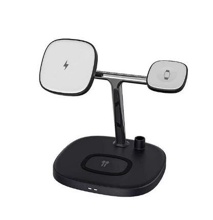 Base de Carga Inalambrica 4 en 1 Negra