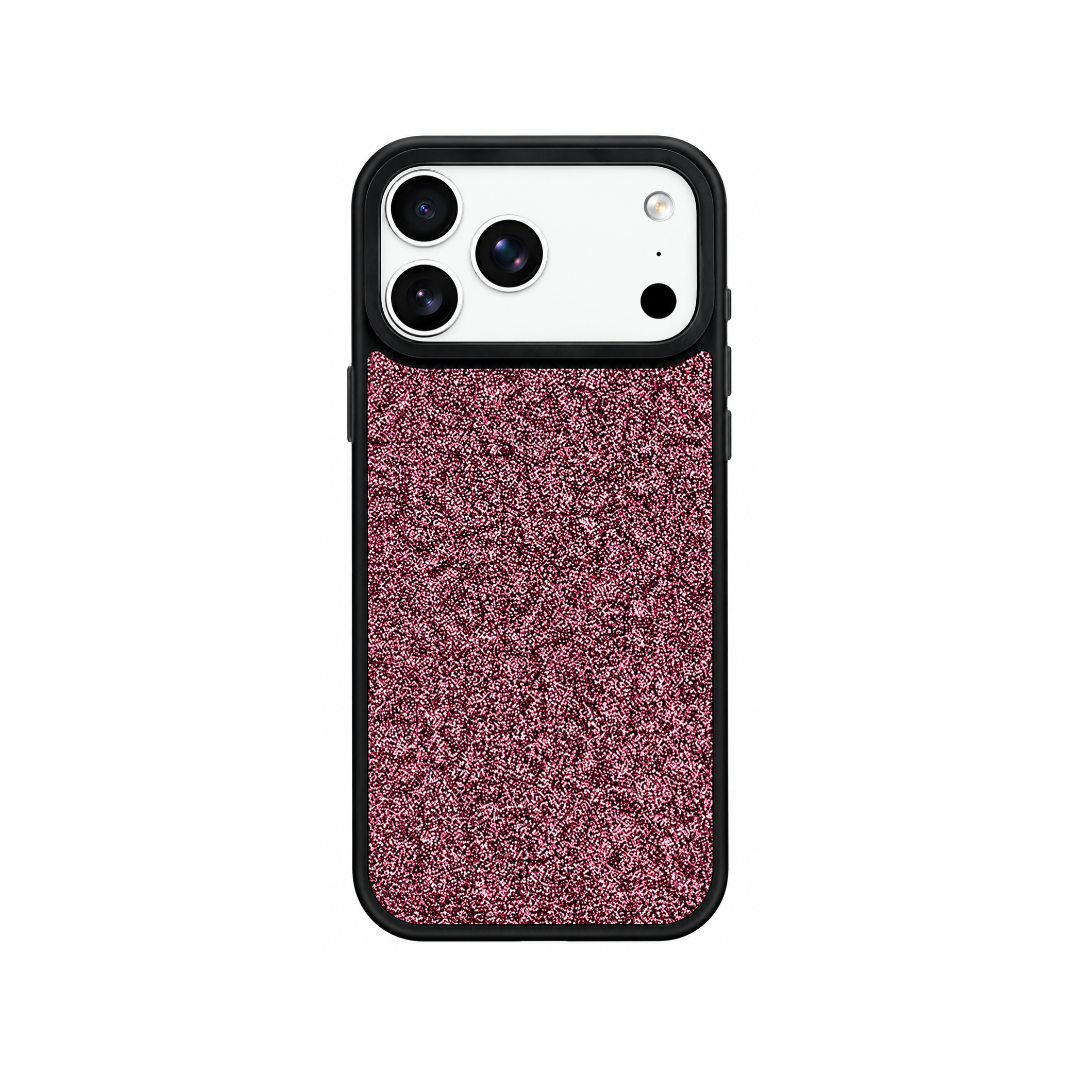 Funda Diamante Brillante Magnética Borde Negro