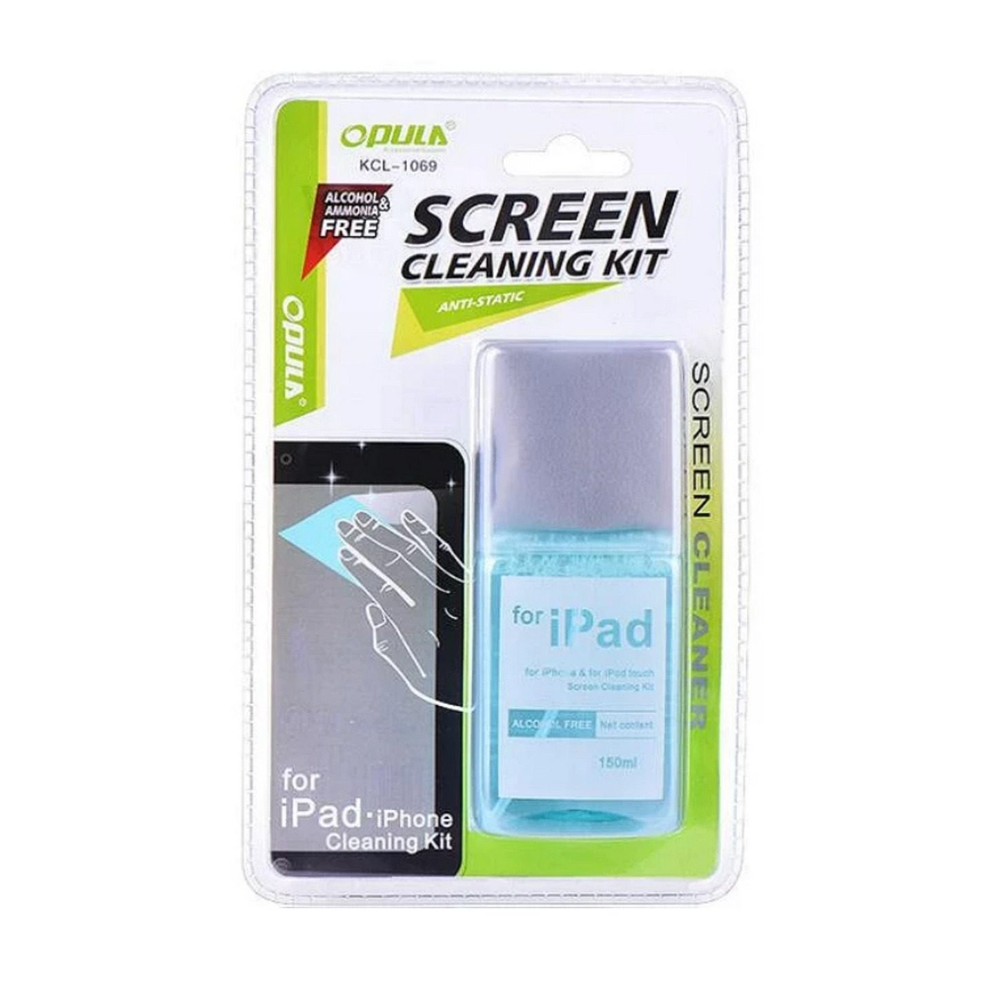 Kit de Limpieza con Spray y Toalla Antiestática 150ml