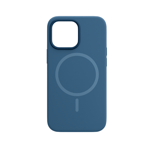 Funda con silicona Premium C/ Magsafe Azul