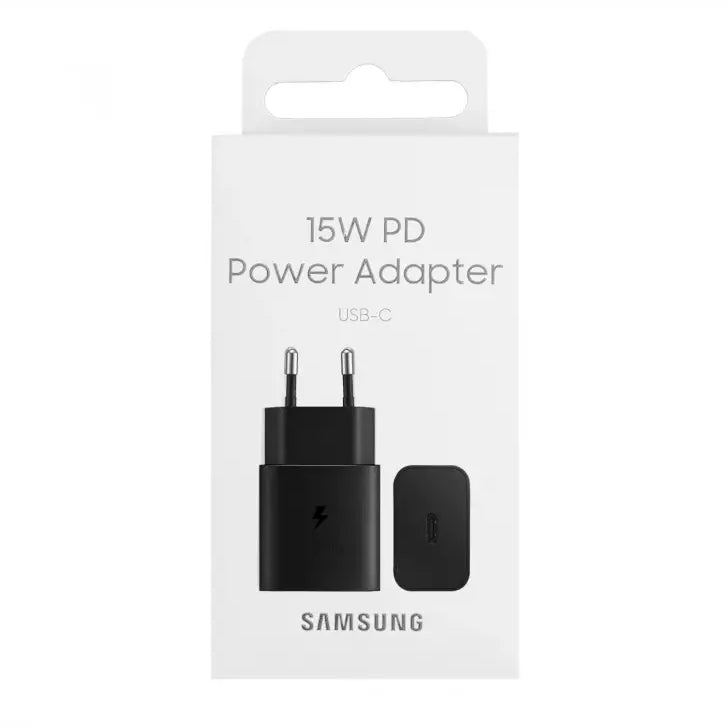 Cargador Samsung EP-T1510NBEGEU 15W Carga Rápida Negro