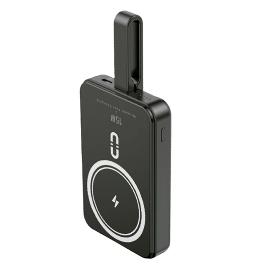 Power Bank Inalámbrico 10000mHa Cable Lightning Negro