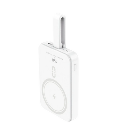 Power Bank Inalámbrico 10000mHa Cable Lightning Blanco