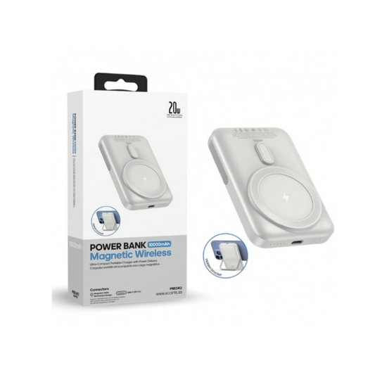 Batería externa Inalambrica Magsafe de Carga Rápida 10000mAh 20W | Blanco