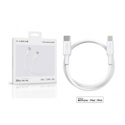 Lekus Cable (USB-C + Lightning) 1.2 m